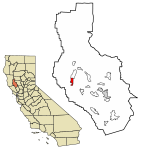 Lake County California Incorporated and Unincorporated areas Lakeport Highlighted 0639710